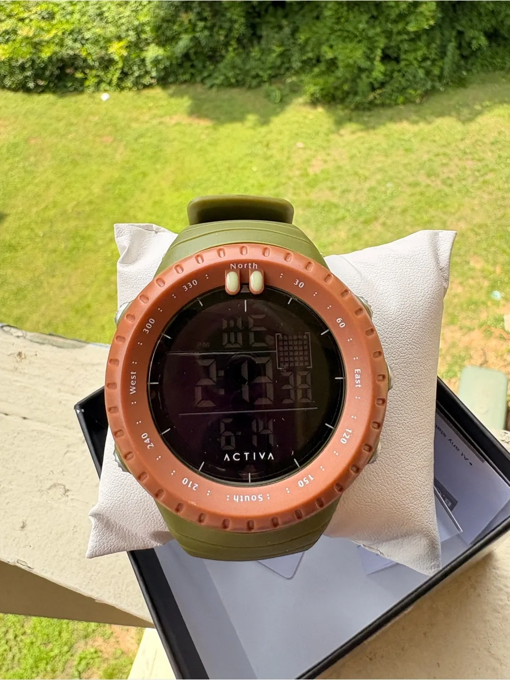 Activa Olive Green & Copper Outdoor Digital Watch